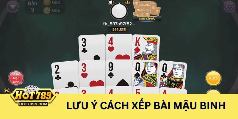 Lưu ý khi áp dụng các cách xếp bài Mậu Binh