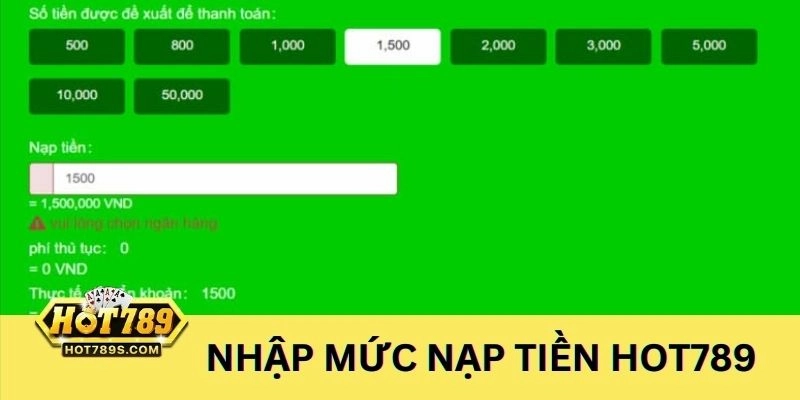 Cách thức nạp tiền cược